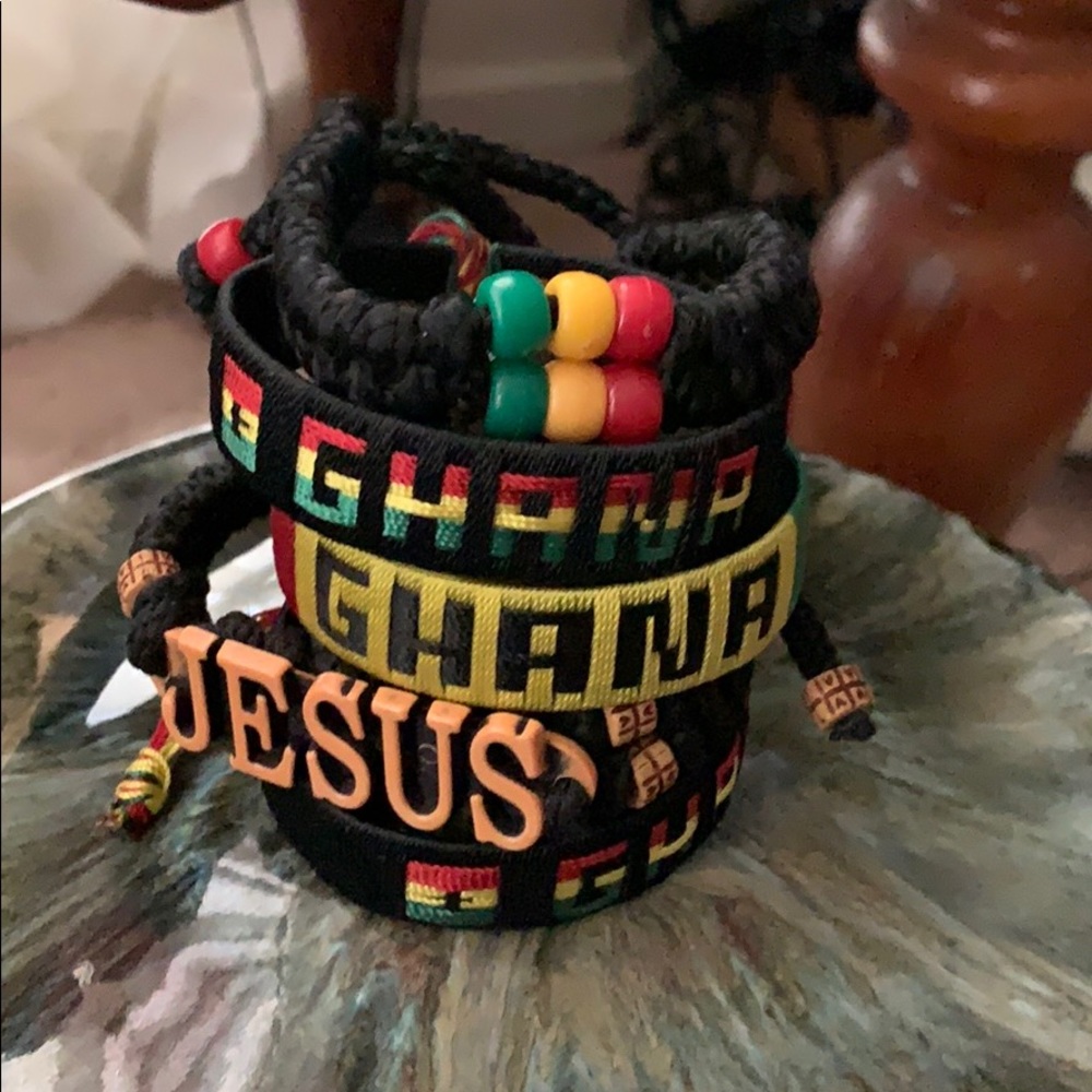 Handmade Ghanaian bracelets
